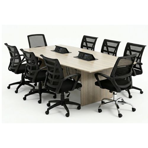 MESA PARA REUNION CON CONECTORES